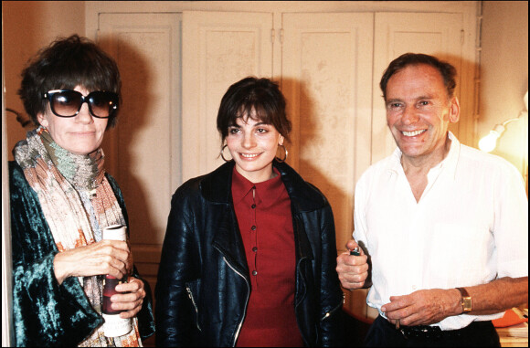Nadine, Marie et Jean-Louis Trintignant en 1987. 