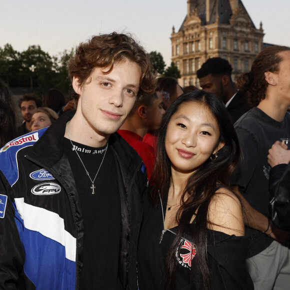 Tristan Garnier-Labadie et Jade Hallyday lors de la soirée d'anniversaire de Joalukas Noah, fils de Yannick Noah et Isabelle Camus, pour ses 18 ans à Paris le 10 juin 2022. © Cyril Moreau / Bestimage 