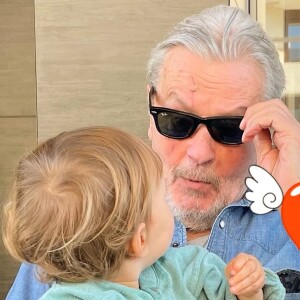 Alain Delon et son petit-fils Lino. Instagram.