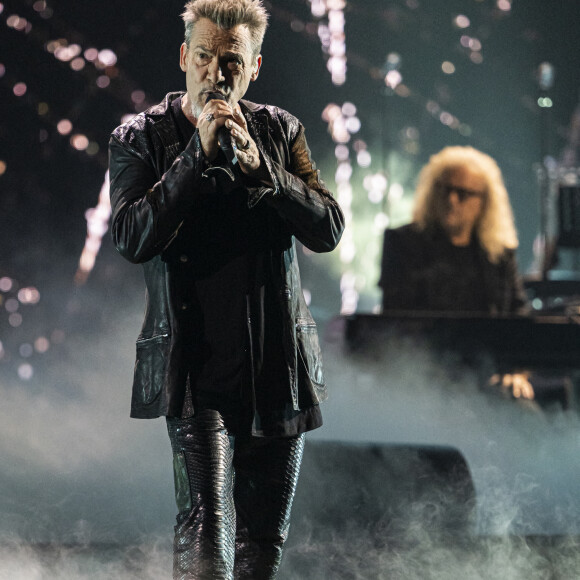 Exclusif - Florent Pagny - Concert hommage à Johnny Hallyday "Que je t'aime" à l'AccorHotels Arena Paris Bercy à Paris. Le 14 septembre 2021 © Borde-Jacovides-Moreau / Bestimage 