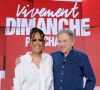 Exclusif - Amel Bent et Michel Drucker - Enregistrement de l'émission "Vivement dimanche". Le 19 juin 2022. © Guillaume Gaffiot/Bestimage