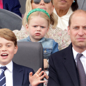 Le prince William, duc de Cambridge, Le prince George - Jubilé de platine à Buckingham Palace, Londres. Le 21 juin 2022.