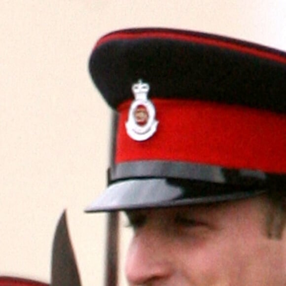 Le prince William, duc de Cambridge, la reine Elizabeth II d'Angleterre. Sovereign's parade à Sandhurst.