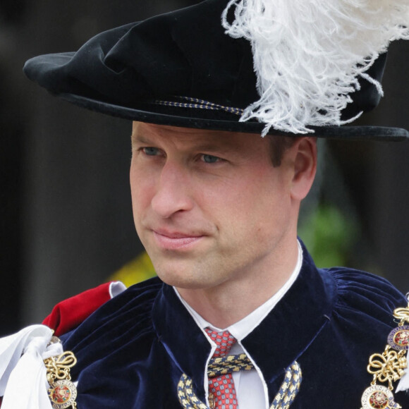 Le prince William, duc de Cambridge - Cérémonie de l'ordre de la Jarretière en la chapelle Saint-George.