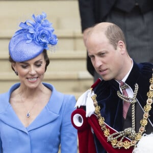 Le prince William et Kate Middleton - Cérémonie de l'ordre de la Jarretière à la chapelle Saint-Georges du château de Windsor. Londres