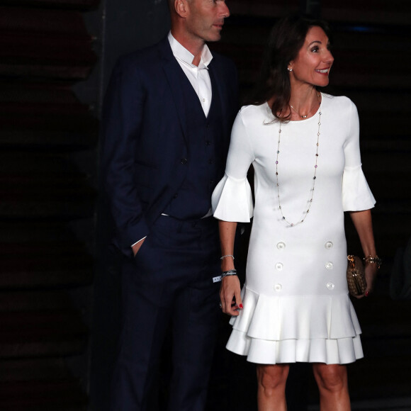 Zinedine Zidane et sa femme Véronique - Première du documentaire "Le coeur de Sergio Ramos" à Madrid le 10 septembre 2019