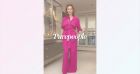 Audrey Fleurot superbe en look fuchsia pour un soir de vernissage