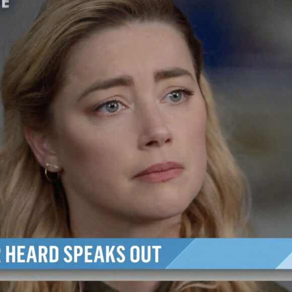 Amber Heard lors d'une interview exclusive dans l'émission "Today" sur NBC après avoir perdu son procès en diffamation contre son ex Johnny Depp.