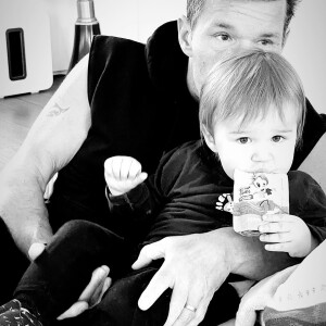 Benjamin Castaldi et son fils Gabriel