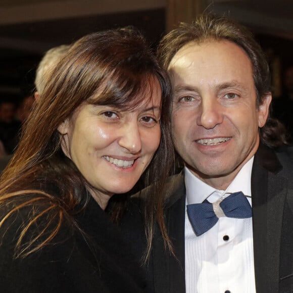 Philippe Candeloro et sa femme Olivia - L'association Citéstars fête son 23e anniversaire lors du dîner gala de la 2e cérémonie des étoiles d'or à la salle Wagram, Paris © Cédric Perrin/Bestimage