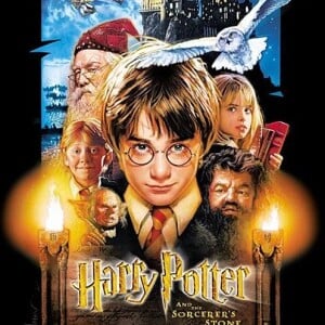 Daniel Radcliffe dans le film "Harry Potter à l'école des sorciers", en 2001.