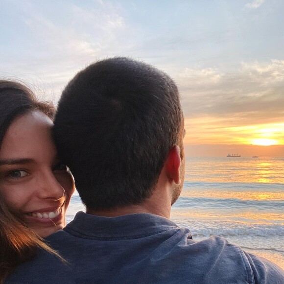 Marine Lorphelin et son fiancé Christophe