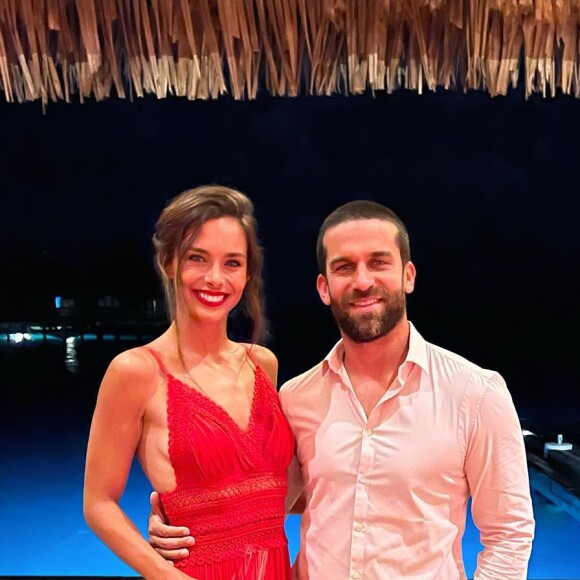 Marine Lorphelin et son fiancé Christophe