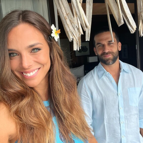 Marine Lorphelin et son fiancé Christophe