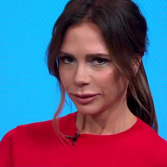 Victoria Beckham participe à l'émission "Good Morning America", le 12 octobre 2021 à New York. 