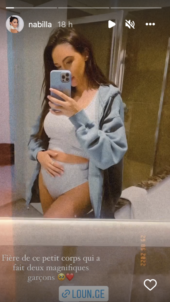 Nabilla dévoile sa silhouette quelques semaines après avoir donné naissance à son deuxième enfant - Instagram