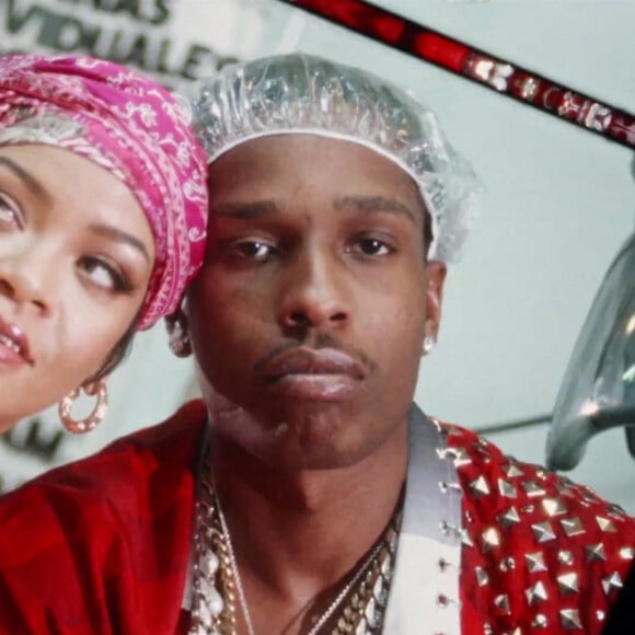 A$AP Rocky demande Rihanna en mariage dans son clip "DMB". Los Angeles. Le 5 mai 2022. 