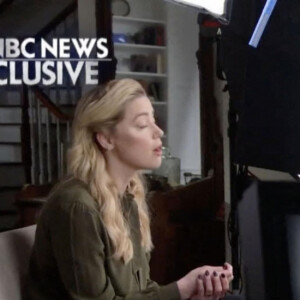 Amber Heard lors d'une interview exclusive dans l'émission Today sur NBC, 2022