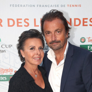 Semi-exclusif - Henri Leconte et sa femme Maia Leconte Valero au dîner des Légendes organisé par M.Bahrami au Fouquet's dans les cadre des Internationaux de France de Tennis de Roland Garros 2022, à Paris, France, le 3 juin 2022. © Bertrand Rindoff/Bestimage