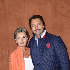 Henri Leconte et sa femme Maia Leconte Valero au Village Roland Garros lors du tournoi de Roland-Garros 2019. Paris, le 26 mai 2019.