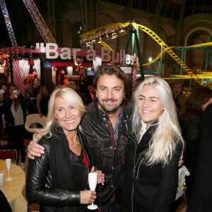 Marie Sara, Henri Leconte et leur fille Sara-Luna - Inauguration de la 3ème édition "Jours de Fêtes" au Grand Palais à Paris le 17 décembre 2015. Jours de fêtes, la fameuse fête foraine au coeur de la Nef du Grand Palais est de retour à Paris du 18 décembre 2015 au 3 janvier 2016.