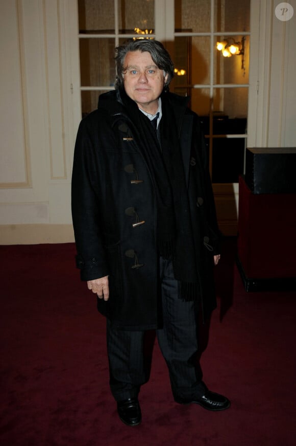 L'avocat Gilbert Collard lors de la représentation de la pièce L'Affaire Seznec au théâtre de Paris le 3 février 2010