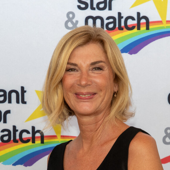 Michèle Laroque (marraine de l'association ESM) - Dîner de Gala sous les Étoiles de l'ESM ex-association Enfant Star et Match au Carlton Beach Club à Cannes le 2 juillet 2022 suivi d'un défilé de mode. ©Nicolas Gavet / Panoramic / Bestimage