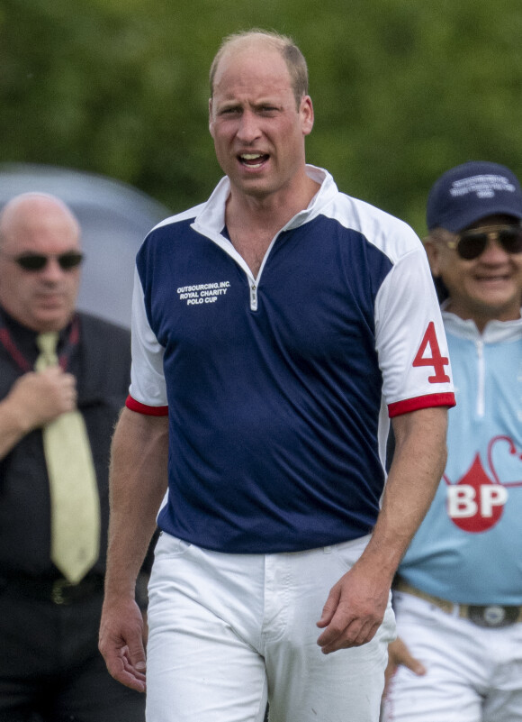 Le prince William - Match de polo caritatif Out-Sourcing Inc au Guards Polo Club, Smiths Lawn à Windsor, le 6 juillet 2022.