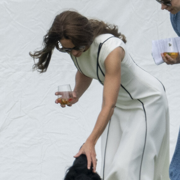 Kate Middleton - Match de polo caritatif Out-Sourcing Inc au Guards Polo Club, Smiths Lawn à Windsor, le 6 juillet 2022.