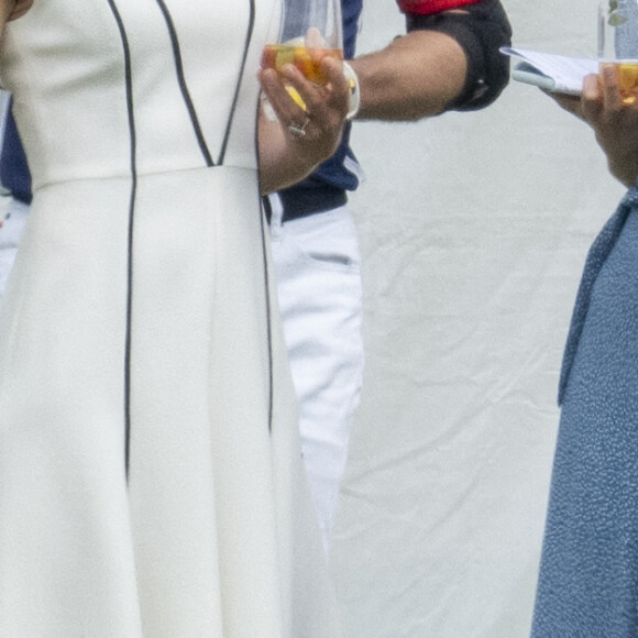 Le prince William et Kate Middleton - Match de polo caritatif Out-Sourcing Inc au Guards Polo Club, Smiths Lawn à Windsor, le 6 juillet 2022.