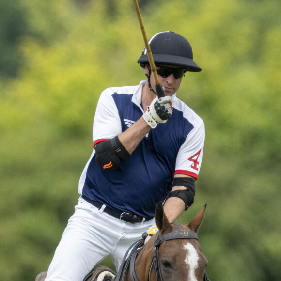 Le prince William - Match de polo caritatif Out-Sourcing Inc au Guards Polo Club, Smiths Lawn à Windsor, le 6 juillet 2022.