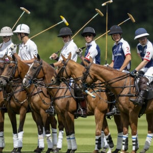 Le prince William - Match de polo caritatif Out-Sourcing Inc au Guards Polo Club, Smiths Lawn à Windsor, le 6 juillet 2022.