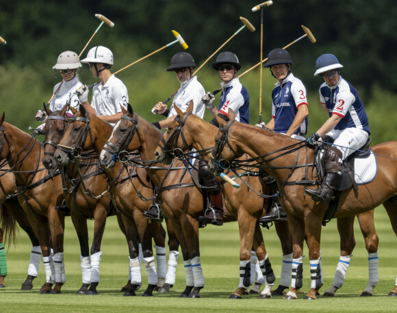 Le prince William - Match de polo caritatif Out-Sourcing Inc au Guards Polo Club, Smiths Lawn à Windsor, le 6 juillet 2022.