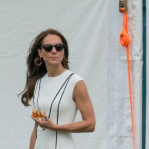 Kate Middleton - Match de polo caritatif Out-Sourcing Inc au Guards Polo Club, Smiths Lawn à Windsor, le 6 juillet 2022.