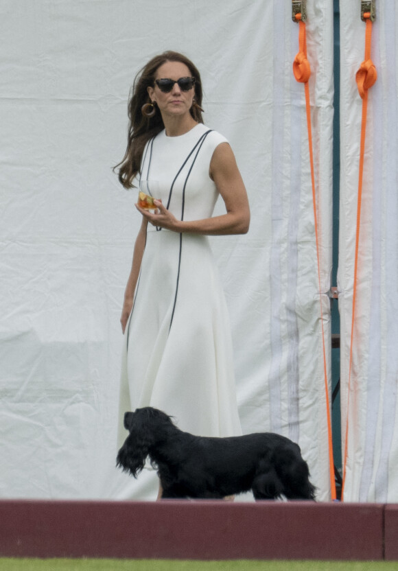 Kate Middleton - Match de polo caritatif Out-Sourcing Inc au Guards Polo Club, Smiths Lawn à Windsor, le 6 juillet 2022.