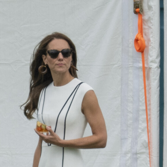 Kate Middleton - Match de polo caritatif Out-Sourcing Inc au Guards Polo Club, Smiths Lawn à Windsor, le 6 juillet 2022.