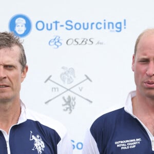 Le prince William - Match de polo caritatif Out-Sourcing Inc au Guards Polo Club, Smiths Lawn à Windsor, le 6 juillet 2022.