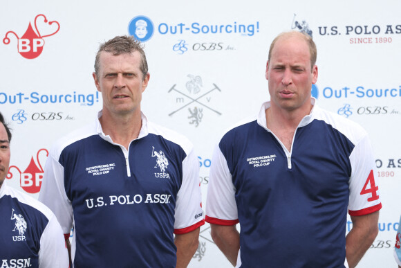 Le prince William - Match de polo caritatif Out-Sourcing Inc au Guards Polo Club, Smiths Lawn à Windsor, le 6 juillet 2022.