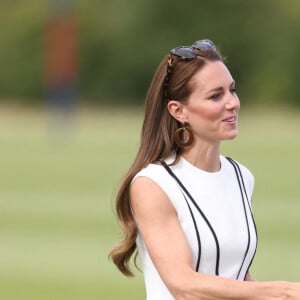 Kate Middleton - Match de polo caritatif Out-Sourcing Inc au Guards Polo Club, Smiths Lawn à Windsor, le 6 juillet 2022.