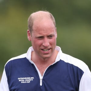 Le prince William - Match de polo caritatif Out-Sourcing Inc au Guards Polo Club, Smiths Lawn à Windsor, le 6 juillet 2022.