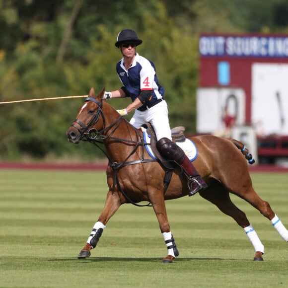 Le prince William - Match de polo caritatif Out-Sourcing Inc au Guards Polo Club, Smiths Lawn à Windsor, le 6 juillet 2022.