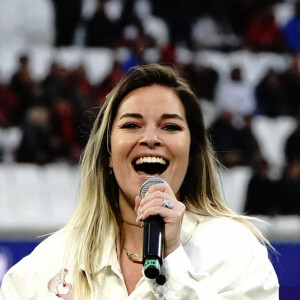 Sophie Tapie lors de la 23 ème journée de championnat de rugby du TOP14 RC Toulon - Toulouse au stade vélodrome à Marseille (match délocalisé) le 23 avril 2022. Victoire du RCT sur Toulouse 19-15. © Norbert Scanella / Panoramic / Bestimahe