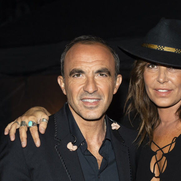 Nikos Aliagas et Zazie - Backstage de l'enregistrement de l'émission "La Chanson secrète 4", qui sera diffusée le 4 janvier 2020 sur TF1, à Paris. Le 17 décembre 2019 © Gaffiot-Perusseau / Bestimage 