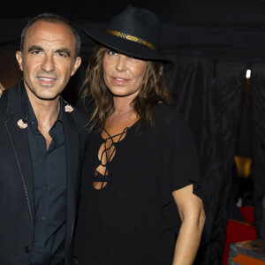 Nikos Aliagas et Zazie - Surprises - Backstage de l'enregistrement de l'émission "La Chanson secrète 4", qui sera diffusée le 4 janvier 2020 sur TF1, à Paris. Le 17 décembre 2019 © Gaffiot-Perusseau / Bestimage 