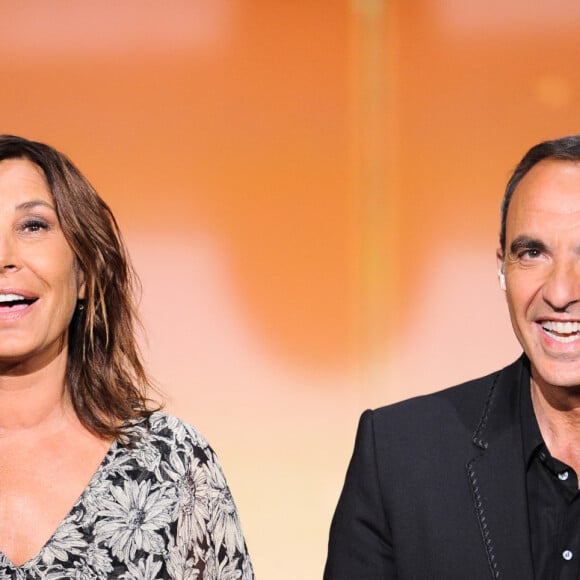 Zazie et Nikos Aliagas - Enregistrement de l'émission TV "La Chanson Secrète 3", qui sera diffusée le vendredi 1er novembre à 21h00 sur TF1.  Le 25 juin 2019 © Gaffiot-Perusseau / Bestimage 