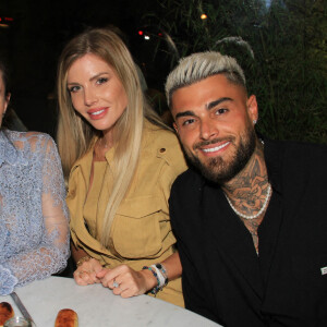 Exclusif - Marie Bourquard, Magali Berdah, Jessica Thivenin, Thibault Garcia - Dîner au restaurant cacher "Le Shkoun" à Paris le 24 juin 2022. © Philippe Baldini/Bestimage