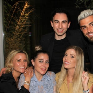 Exclusif - Jordan de Luxe, Thibault Garcia, Marie Bourquard, Magali Berdah, Jessica Thivenin - Dîner au restaurant cacher "Le Shkoun" à Paris le 24 juin 2022. © Philippe Baldini/Bestimage