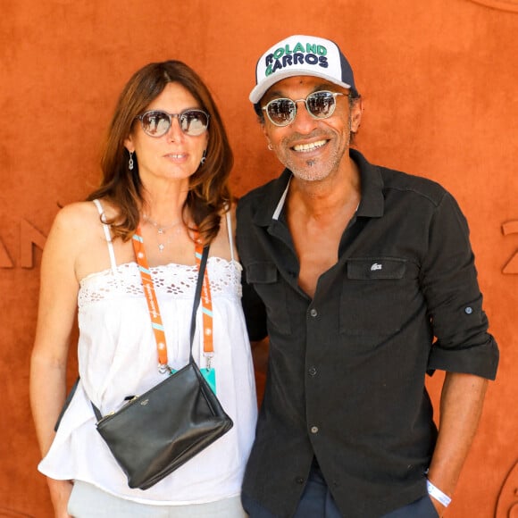 Manu Katché et sa femme Laurence au village des Internationaux de France de tennis de Roland Garros à Paris, France. © Dominique Jacovides/Bestimage 