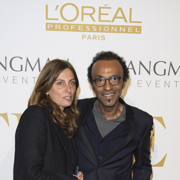 Manu Katché et sa femme Laurence - Couture Ball by Langman Events" Closing Fashion week en Présence de Madame A. Laffont aux platines au Mona Bismarck American Center à Paris , le 26 janvier 2018. © Pierre Perusseau/Bestimage