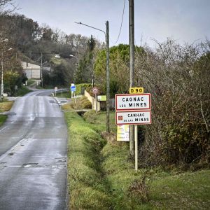 Vue générale de la rue de la maison de Delphine Jubillar à Cagnac-Les-Mines, France, le 8 janvier 2022. © Thierry Breton/Panoramic/Bestimage